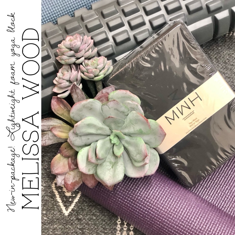 New! Melissa Wood Lightweight Foam Yoga Block